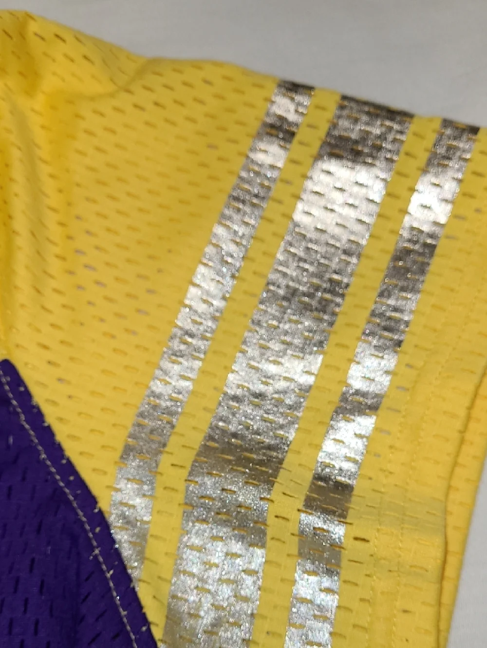 NFL Team Apparel Minnesota Vikings V neck Women's Mesh Team Jersey Top